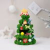 ChrismasTreeGreen Handmade Crochet Labubu Doll Clothes Festive Celebrations Christmas Tree