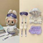 Extreme Skiing Kit-3 Labubu Doll Clothes Extreme Skiing Kit with Goggles Jacket Skis