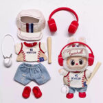 Labubu Doll Clothes #45 Baseball Player Sports Suit