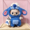 Labubu Doll Clothes Blue Alien Friend