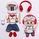 Labubu Doll Clothes #45 Baseball Player Sports Suit