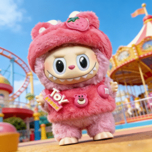 Labubu Doll Clothes Plush Strawberry Bear