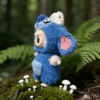 Labubu Doll Clothes Blue Alien Friend