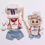 Labubu Doll Clothes #45 Baseball Player Sports Suit