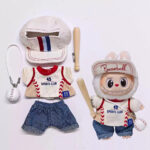 Labubu Doll Clothes #45 Baseball Player Sports Suit