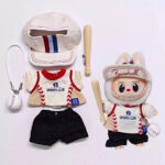 Labubu Doll Clothes #45 Baseball Player Sports Suit