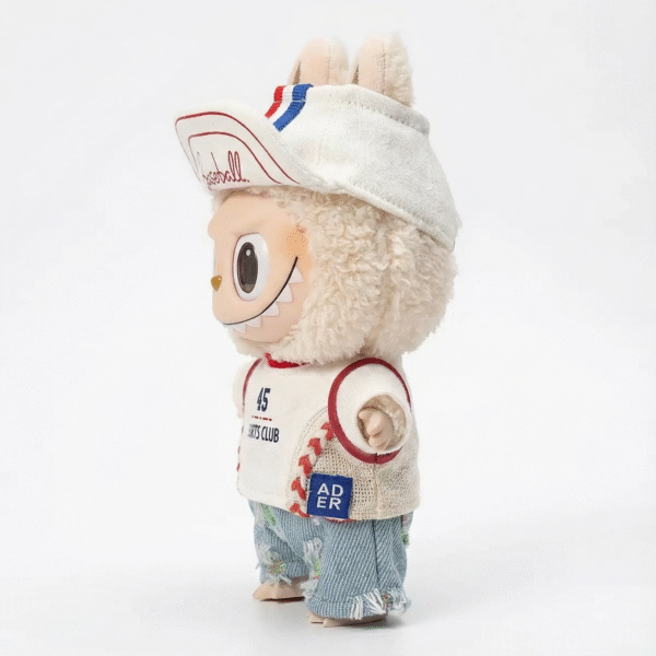 export_1 (2) Labubu Doll Clothes #45 Baseball Player Sports Suit