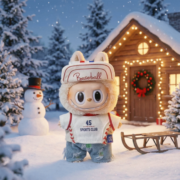 export_1 (4) Labubu Doll Clothes #45 Baseball Player Sports Suit