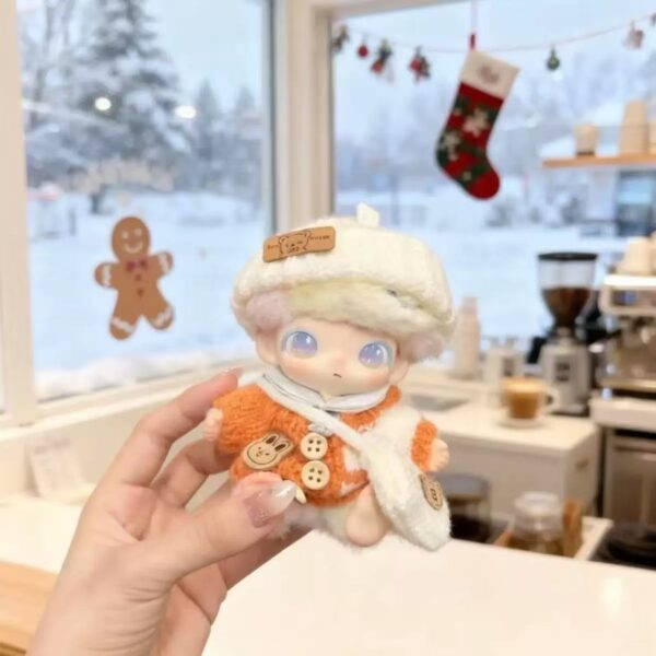 4 Dimoo Doll Clothes Colorful Button Sweaters