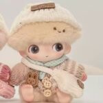 5 Dimoo Doll Clothes Colorful Button Sweaters