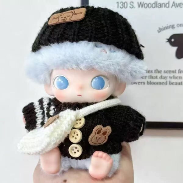 7 Dimoo Doll Clothes Colorful Button Sweaters