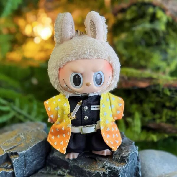 gmzr3 Labubu Doll Clothes Demon Slayer Crafting Set
