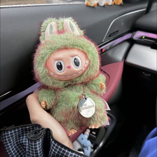 Doll Handcrafted DIY Kiwi Color Scheme Labubu