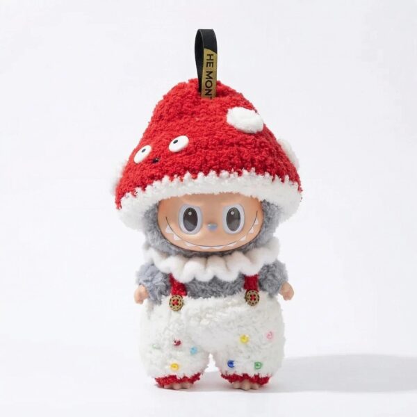 Labubu Doll Clothes Crochet Mashroom