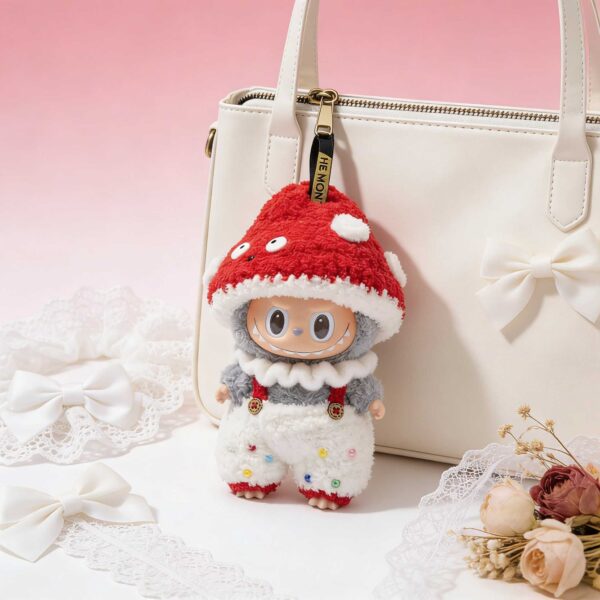 Labubu Doll Clothes Crochet Mashroom