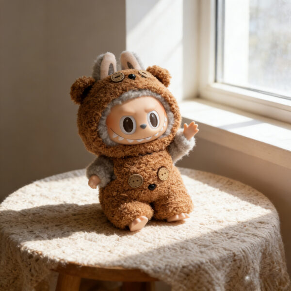 Labubu Doll Clothes Tim Bear Set