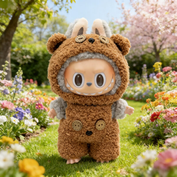 Labubu Doll Clothes Tim Bear Set