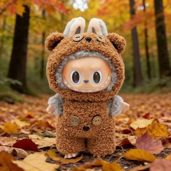 Labubu Doll Clothes Tim Bear Set