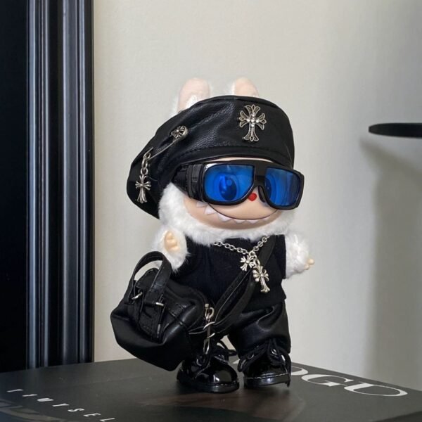 568324268c53a7c6610b5dea5e5ca0bb Handmade Labubu Doll Clothes Leather-Clad Knight
