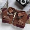 Handmade Labubu Doll Clothes Leather Jacket