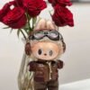 Handmade Labubu Doll Clothes Leather Jacket